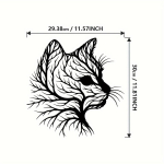 Metallist k&auml;sit&ouml;&ouml; Seinakaunistus Kassi n&auml;ole rippuv kaunistus Sein Metallist kaunistus Rippkaunistus Kodukaunistus must