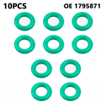 10 tk k&uuml;tusepihusti lekketoru O-r&otilde;ngas Ford Transit 2.2 2.4 TDCi 1795871 diislipihusti tihendi seibi O-r&otilde;ngas kummiroheline CHINA
