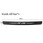Car Door Sill Threshold Protector Trunk Bumper Pedal Decals Stickers Cover For Hyundai N LINE i20 i30 Accent Tucson Elantra 1Pcs-For-N-LINE black