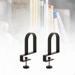 2 Pieces Bookends for Shelves ,Non Skid,Heavy Duty,Modern Clamp on Adjustable Book Shelf Holders must