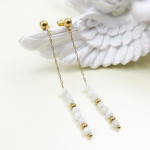 Uued Hiina stiilis k&otilde;rgekvaliteedilised antiikstiilis p&auml;rlk&otilde;rvar&otilde;ngad naistele Hiina stiilis retro loodusliku kiviga pikk tutiga titaanterasest k&otilde;rvar&otilde;ngad