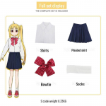 Bocchi kalju! Cosplay kost&uuml;&uuml;m - Goto Ichiri & Ryo Yamada anime koolivormi &uuml;likond Small