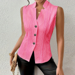 Naiste moodne &uuml;hev&auml;rviline pendelr&auml;nnakuga vest vestiga topp M