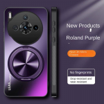 ZTE Nubia Z60S Pro &uuml;mbrisele, k&otilde;va matt, r&otilde;ngasalusega magnetiline kaitsev tagakaane &uuml;mbris Nubia z60s Pro t&auml;iskaanega For Nubia Z60S Pro lilla