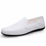 Suvised meeste kingad Vabaaja Luksuslikud meeste mokassiinid Itaalia Hingavad Slip-on Meeste paadikingad Suurused 47 valge