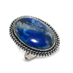 Lapis Lazuli Handmade 925 Sterling Silver Jewelry Ring Size 7 n8o16