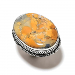 Maligano Jasper Handmade 925 Sterling Silver Jewelry Ring Size 10 k0j25