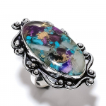 Spiny Oyster Handmade 925 Sterling Silver Jewelry Ring Size 7 n4d07