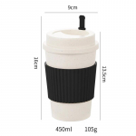 450 ml kaanega kohvitassid Nisu&otilde;lest korduvkasutatav kaasaskantav kohvitass N&otilde;udepesumasinas pestav kohvikruus Kohvitee reisitassid 450ML