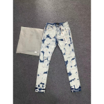RogueWave Uued teksad Meeste Mood Ameerika Streetwear Retro Pesu Sinine Valge Auk Madal V&ouml;&ouml;koht Venivad Skinny Teksad 28 gray
