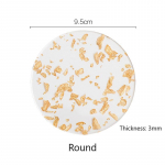 Akr&uuml;&uuml;l-kuldfoolium aluste soojusisolatsioon lauamatt tassipadjad teetass kohvikruus