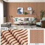 45cm*10m Isekleepuv PVC Veekindel Kooritav ja Kleebitav 3D Triibuline Paneel Puidus&uuml;&uuml; Tapeet M&ouml;&ouml;bel Aktsentseinad ja Kodu Renoveerimise Dekor 45cm*20m