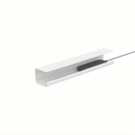 Puurteta juhtmehoidikukarp ventilatsiooniavadega - Elegantne must lauapealne kaablikorraldus kontorisse ja koju, ruumis&auml;&auml;stlik juhtmehoidik laadijatele 40*10CM valge