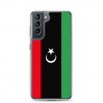 Coque T&eacute;l&eacute;phone &ndash; Samsung &ndash; Galaxy S21 Plus &ndash; Drapeau Libye &ndash; Souple &ndash; mitmev&auml;rviline