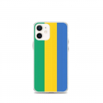 Coque T&eacute;lephone Drapeau Gabon &ndash; iPhone 12 mini