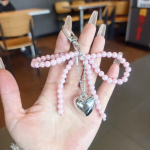Valge Bowknot S&uuml;dame v&otilde;tmehoidja Naiste Magus v&otilde;lu P&auml;rl vibu seljakott V&otilde;tmehoidja K&auml;sitsi valmistatud ehted Ornamendikotid Ripatsid Kingitused