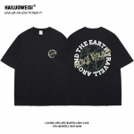 Suvemood Heavyweight Retro Meeste Inglise Kirjad 100% Puuvillane Prinditud &Uuml;markaelus Kvaliteetne Casual Fitness Street T-s&auml;rk M