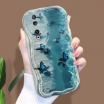 Armas koomiksimustriga kreemjas tekstuuriga korpus Lainelise servaga pehme silikoonkaanega telefoni&uuml;mbris Huawei Honor Infinix Tecno iPhone'i jaoks Infinix Smart 8 Pro
