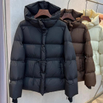 Moodne Talvine Kapuutsiga Sulemantel Naiste Paks Soe Reguleeritava V&ouml;&ouml;kohaga Puhvjakk Vabaaja Pealisr&otilde;ivad XXL must