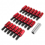 20 tk Rattapoldi M14x1,5mm Alumiiniumisulam Tugevdatud Keermega Varras Sobib 718 Boxsterile (982) 911 CarreraPunane punane