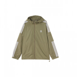Adidas Originals Trefoil Kolme triibuga kapuutsiga jakk Meeste &Uuml;ler&otilde;ivad S&otilde;jav&auml;eroheline H06684 L