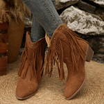 Moodne Uus Stiil Luksuslik Naiste Mood Tutt Suede Slip-on L&auml;&auml;ne Kauboi Saapad Naistele S&uuml;gis Seksuaalne Terav Ots Keskmine Konts Ratsutamis Saapad 36