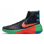 Nike Hyperdunk 2015 &Uuml;mar nina Paelkinnitusega Libisemiskindel Kerge K&otilde;rge s&auml;&auml;rega Korvpallikingad Meeste toss Must Roheline Punane 749570-084 44.5