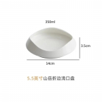 Valged keraamilised taldrikud, N&otilde;ud eelroogade ja magustoitude jaoks, Hotellid, Restoranid, Salatikausid, Ebakorrap&auml;rased n&otilde;ud, S&ouml;&ouml;giriistad