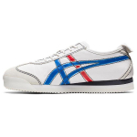 Onitsuka Tiger Mexico 66 Sd Pf Minimalistlik Mitmek&uuml;lgne Libisemiskindel Vastupidav Madala s&auml;&auml;rega Vabaajajalatsid Unisex toss Valge Sinine Punane 1183B543-101 36