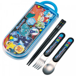 Skater Bento Trio Komplekt 24 Valmistatud (S&ouml;&ouml;gipulgad, lusikas, kahvel) - Pok&eacute;mon - Laste, Antibakteriaalne, Lihtsalt avatav, Libistatav, Jaapan, TACC2AG-A