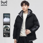 MiiOW Men's Winter Thick Padded Hooded Jacket 2XL