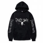 Death Note Anime Streetwear Ryuk Tr&uuml;kitud Kapuutsiga Meeste Naiste Esteetiline Populaarne Kapuutsid Suurused Streetwear Harajuku Dressipluus M
