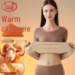 Lonsa Women's Fleece-Lined Thermal Underwear Set L (Suggested 100-120 Jin)