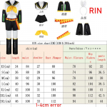 Anime Rin Len Cosplay Kost&uuml;&uuml;m Len Rin Cosplay Len Kost&uuml;&uuml;m Kagamine Jk &Uuml;likond Halloweeni Comic Coni Riietuseks S