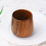 1 tk 7,5 x 6,5 cm 160 ml retro k&auml;sit&ouml;&ouml;na valmistatud naturaalsest puidust tass Jujube puidust korduvkasutatav teetass K&ouml;&ouml;gitarbed k&otilde;rge kvaliteediga 160ml