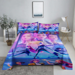K-Pop D-Deemonik&uuml;tid 3D Digitaalne Lamevoodipesukomplekt Tr&uuml;kitud Magamistoa Voodilina Padjap&uuml;&uuml;r Voodipesukomplekt Kodu Kaunistamiseks 110X230cm(2Pcs)
