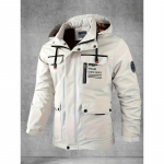 Meeste Softshell jope, kevad- ja s&uuml;gisene mitme taskuga kapuutsiga jope, vee- ja tuulekindel v&auml;lijope matkamiseks ja telkimiseks 3XL punane