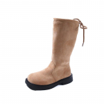 Uued Laste S&uuml;gis Saapad Vabaaja T&uuml;drukute Pikad K&otilde;rged Saapad Elegantsed Magusad Laste Mood Printsess Catwalk Saapad Mitmek&uuml;lgsed Libisemiskindlad 26 khaki