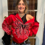 Y2k Emo Naiste t&auml;navar&otilde;ivad kapuuts &Auml;mblikv&otilde;rk Punane lukuga kapuutsid Grunge &uuml;lisuur kampsun Gooti Harajuku Alt Joped Riided XXL must