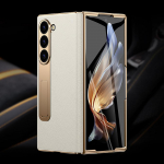 Samsung Z Fold 7 6 5 4 3 jaoks Ehtne nahk Magnetiline Hinge T&auml;ielikult kaitsev telefoni&uuml;mbrise hoidja Jalg-tugi fold6 P&otilde;rutuskindel Kate For Galaxy Z fold 5