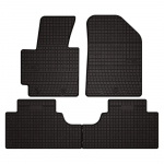 Dywaniki samochodowe gumowe do: Kia Soul II minivan (2013-2019) - czarne, dopasowane