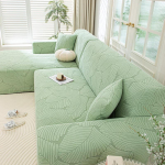 Reguleeritav Elastne Diivanikate Tugitooli Kaitsja Nurgeline Suured Lehed L-kujuline Veniv libisemiskindlad Katte Diivanikatted 1/2/3/4/5 Kohaline 2 Seat 145-185CM beige