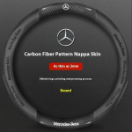 Mercedes-Benz A B C E S V R-klass C43 CLA GLA GLB GLC GLK SLK SL Vito Autole Libisemisvastane S&uuml;sinikkiust Nahast Roolikate O Black