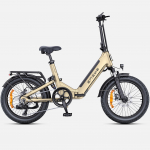 ENGWE L20 3.0 Boost Kokkupandav Elektri-Maastikuratas 250W Mootor 48V13.5Ah Aku 20-tollised Maastikurattad Rasvased Rehvid Elektriratas Alumiiniumisulamist Elektrijalgratas kuldne