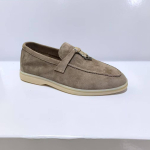 Naiste seemisnahast mokassiinid Suvised k&otilde;ndimiseks vabaaja mokassiinid Madalad mokassiinid Meeste laisad kingad Moodne disain libistatavad mokassiinid Unisex 38 gray