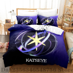 Uus KATSEYE Voodipesukomplekt &Uuml;heinimese Twin T&auml;iskasvanu Suuruse Queen King Suurusega Voodikomplekt T&auml;iskasvanute Magamistoa Tekikoti Komplektid Anime Voodilina Komplekt AU Single(140x210cm)