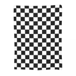 Ruuduline Dekor Must Valge Ruuduline Tekk Flanellist Diivanipadi Super Pehme Kodu Magamistoa Reisi Tekid Voodikate Tekikott 30x40in