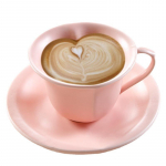 Uus Euroopa kohvitasside komplekt, loominguline kohvitass, keraamiline s&uuml;damekujuline kohvitass ja alustasside komplekt, ingliskeelne kohvitass. matte white [cup + saucer] valge