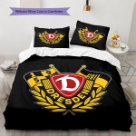 SG Dynamo Dresdeni Muster Voodipesu, Tekikomplekt Tekikate Padjap&uuml;&uuml;r Kodu S&uuml;nnip&auml;evakingitus (1 * tekikott + 2 * padjap&uuml;&uuml;ri, ilma s&uuml;damikuta) 140x200cm