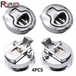 4Pcs Boat Hatch Latch Pull Flush Boat marine Latches Round Fit For RV Yacht Camper Deck Hatch Door Cabinet 4pcs a lot